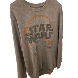 Star Wars Sweatshirt Lightweight Grey Women’s Size L
